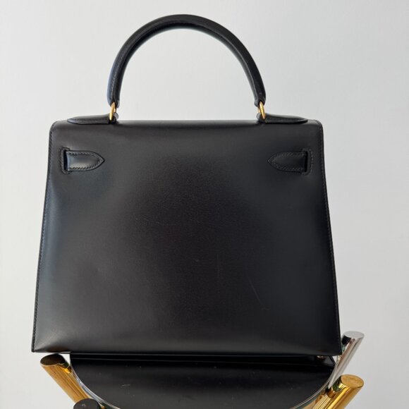 Hermes Kelly 28 Sellier black box leather gold HW 1995 - Picture 2 of 13